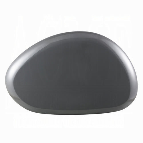 grey stone pebble shape white background top
