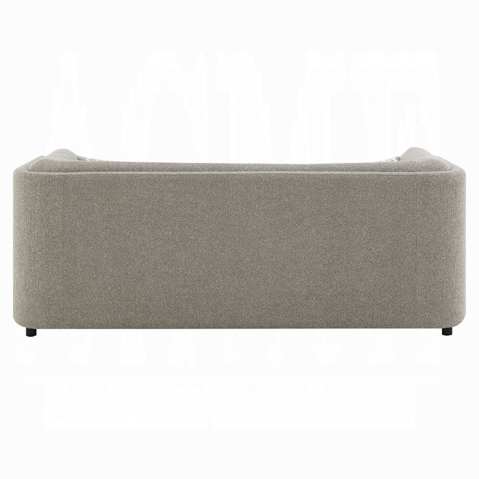 Gray sofa on a white background