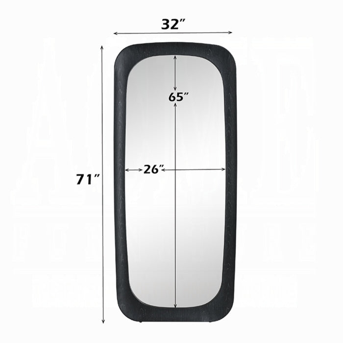 Rectangular mirror with dimensions labeled on a white background