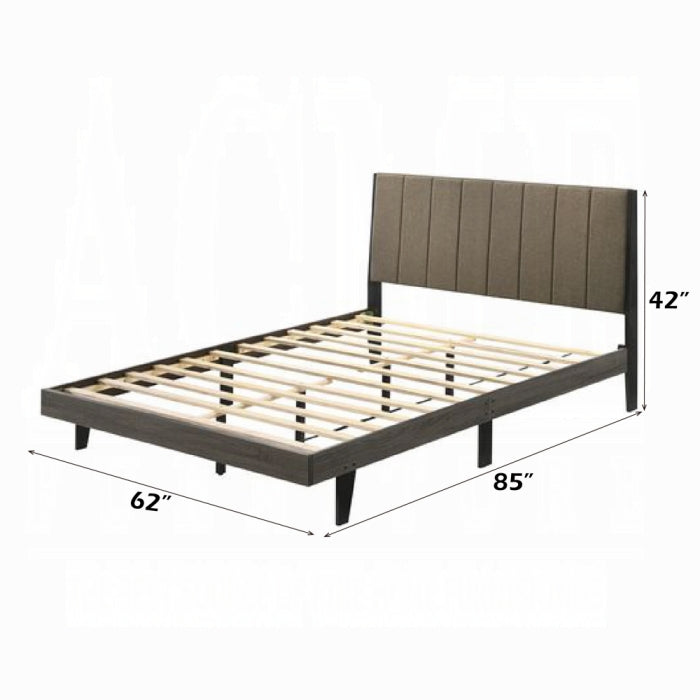 white background valdemar queen bed measurements slated base 62 inch long 85 inch wide fabric grey headboard 42 inch tall 