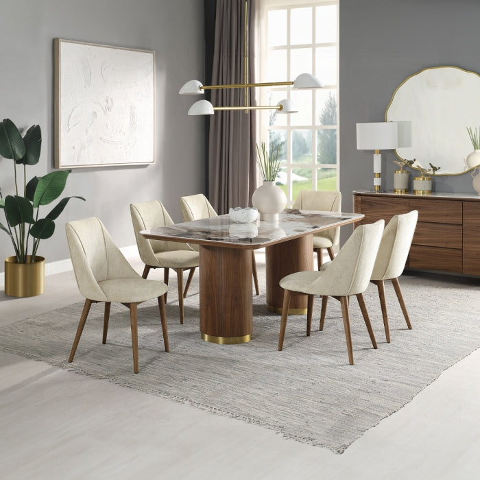 staged photo of the chairs preseting in a dinning room home with windows dinning table multiple chairs mirrors flooring mock up 